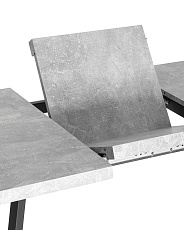 Кухонный стол Stool Group PLAIN 116-158х74 бетон/черный 80.581.01 8005 3