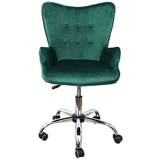 Поворотное кресло AksHome Bella темно-зеленый, велюр 77319 5