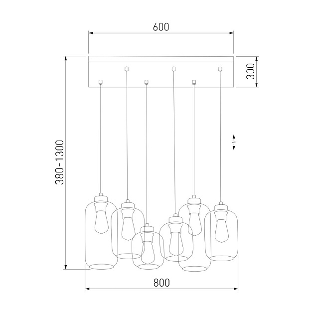 Подвесная люстра TK Lighting 3176 Marco Brown фото 3