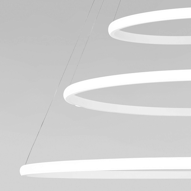 Подвесной светодиодный светильник Eurosvet Collars 90264/3 белый фото 4
