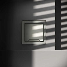 Розетка встраиваемая Voltum S70 с заземлением, защитными шторками и крышкой 16А, (сталь) VLS040305 2