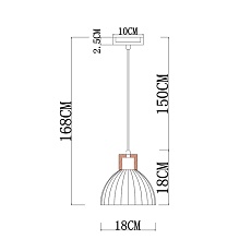 Подвесной светильник Arte Lamp Caprice A4184SP-1BR 1