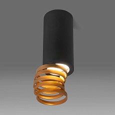 Потолочный светильник Elektrostandard DLN102 GU10 черный/золото a047747 2