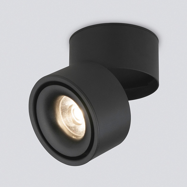Накладной светодиодный светильник Elektrostandard Klips DLR031 15W 3000K черный матовый a063937 фото 