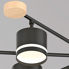 Потолочная люстра Reluce 78730-0.3-08 GX53 BK+WOOD 1