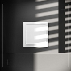 Выключатель с самовозвратом встраиваемый Voltum S70 одноклавишный 10А, (белый матовый) VLS010602 4