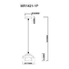 Подвесной светильник MyFar Renata MR1421-1P 1