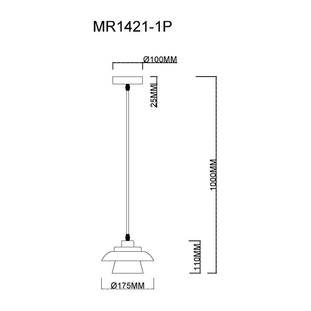 Подвесной светильник MyFar Renata MR1421-1P Фото № 2