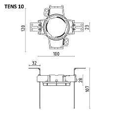 Закладная платформа для натяжного потолка Citilux Skyport CLP10 4