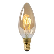 Лампа светодиодная диммируемая Lucide E14 3W 2200K янтарная 49043/03/62 2
