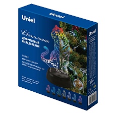 Светодиодная фигура Uniel ULI-M507 RGB/3AA Tiger/Black UL-00008402 1