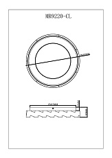 Потолочный светодиодный светильник MyFar Ceiling Leda MR9220-CL 1