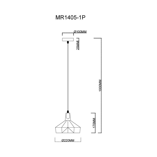 Подвесной светильник MyFar Brigitte MR1405-1P Фото № 2