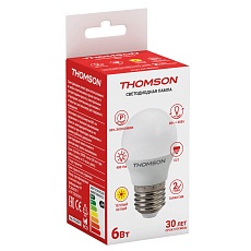 Лампа светодиодная Thomson E27 6W 3000K шар матовая TH-B2037 1