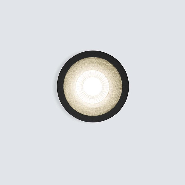 Встраиваемый светодиодный светильник Elektrostandard 15266/LED черный a055719 фото 4