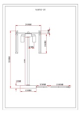 Настольная лампа Moderli Levi V10757-3T 1