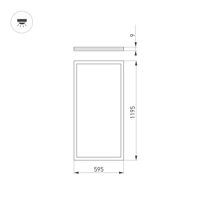 Светодиодная панель Arlight DL-INTENSO-S600x1200-60W Day4000 (WH, 120 deg, CRI90, 230V) 043580 фото 2