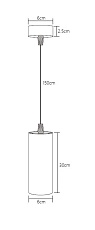 Подвесной светодиодный светильник Fiberli Tube630WN 12110104 1