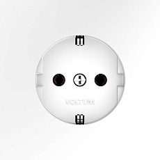 Розетка встраиваемая Voltum S70 с заземлением 16А, (белый матовый) VLS040102