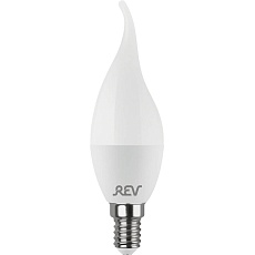 Лампа светодиодная REV FC37 Е14 5W 2700K свеча на ветру 32276 4 1