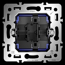 Механизм выключателя одноклавишного 10А S70 Voltum VLS0101M 2