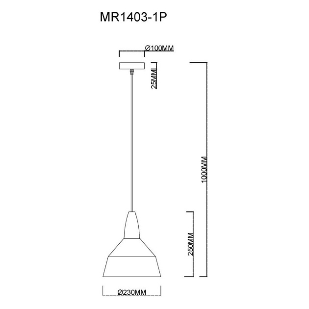 Подвесной светильник MyFar Brigitte MR1403-1P Фото № 5