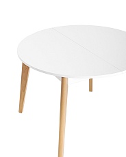 Кухонный стол Stool Group Rondo 100-135*100 бук/белый УТ000035280 1