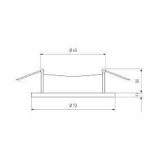 Встраиваемый светильник Elektrostandard 111 MR16 серебро a053335 2