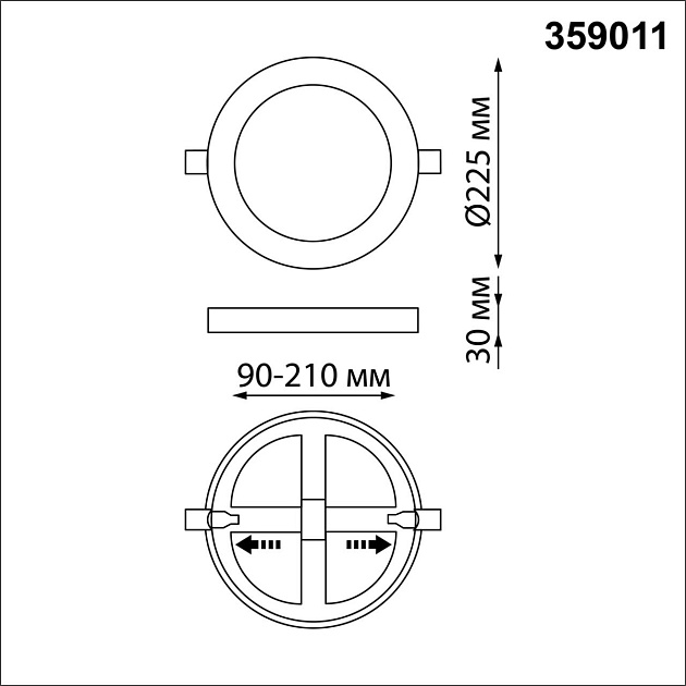 Встраиваемый светильник Novotech SPOT NT23 359011 Фото № 6