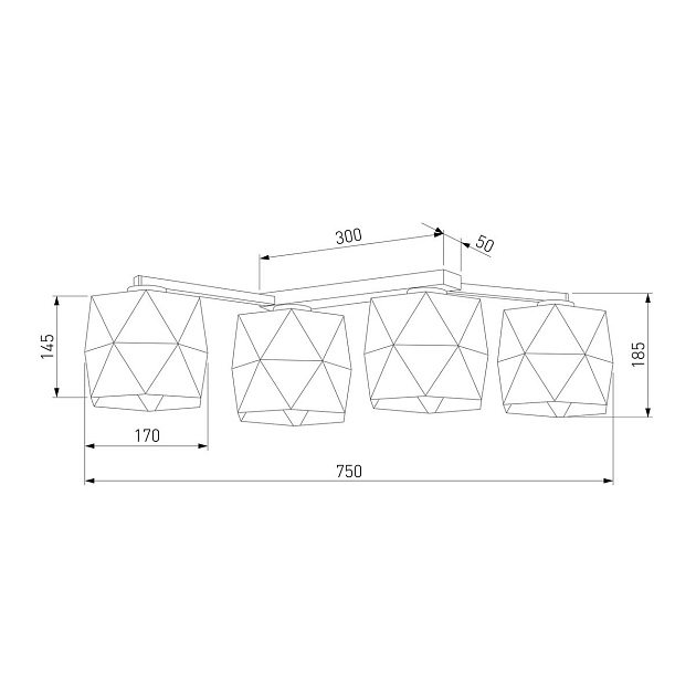 Потолочная люстра TK Lighting 3249 Siro White фото 2