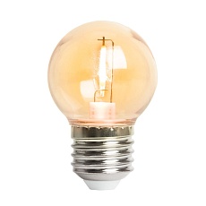 Лампа светодиодная Feron E27 2W оранжевый прозрачная LB-383 48932 1