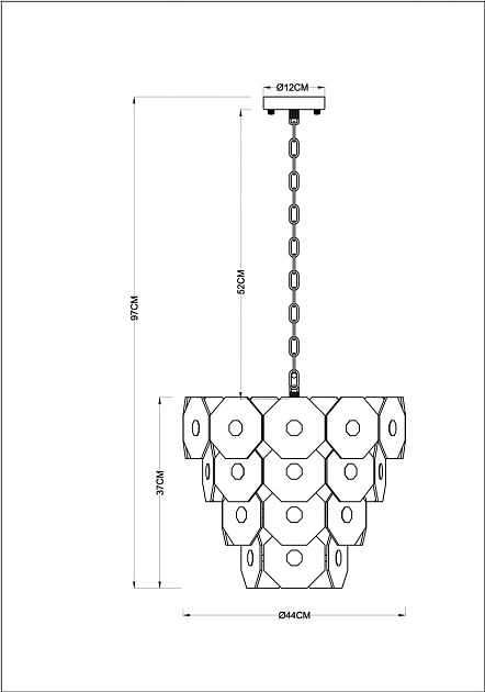 Подвесная люстра Arte Lamp Lambrusco A4069LM-7AB Фото № 2