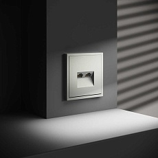 Розетка компьютерная встраиваемая Voltum S70 двойная RJ45+RJ45 кат.6, (сталь) VLS060205 4