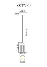 Подвесной светильник MyFar Alex MR2173-1P 1