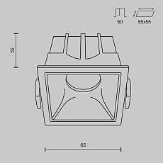 Встраиваемый светодиодный светильник Maytoni Technical Alfa LED DL043-01-10W4K-SQ-W 5