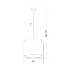 Подвесной светильник TK Lighting 6529 Boho White 1