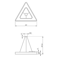 Подвесной светодиодный cветильник Geometria ЭРА Delta SPO-154-W-40K-042 42Вт 4000К белый Б0050580 2