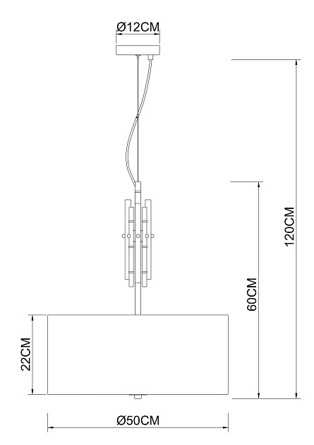 Подвесной светильник Arte Lamp Taygeta A4097SP-5CC фото 2