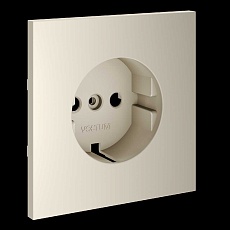Накладка для розетки с заземлением S70 (кашемир) Voltum VLS000603