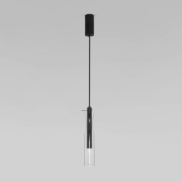 Подвесной светодиодный светильник Eurosvet Swan 50254/1 Led черный фото 