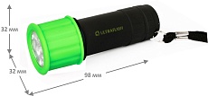 Ручной светодиодный фонарь Ultraflash Active от батареек 98х30 35 лм LED15001-C 10481 2