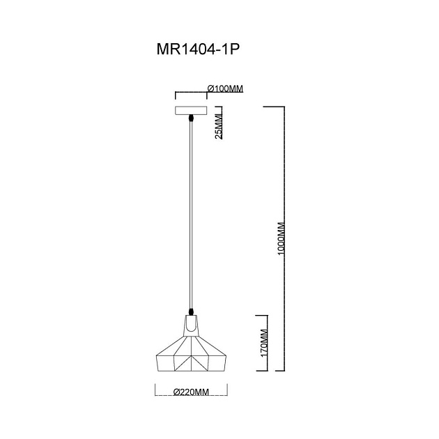 Подвесной светильник MyFar Brigitte MR1404-1P Фото № 5