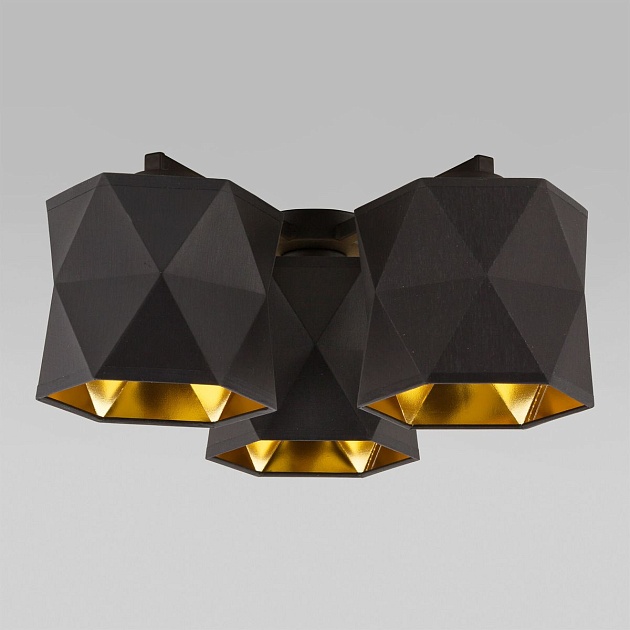 Потолочная люстра TK Lighting 1042 Siro Black Gold фото 