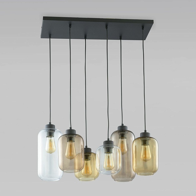 Подвесная люстра TK Lighting 3176 Marco Brown фото 