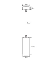 Подвесной светодиодный светильник Fiberli Tube630 4000K 12110102 1