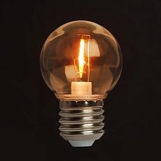 Лампа светодиодная Feron E27 2W оранжевый прозрачная LB-383 48932 3