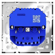 Розетка встраиваемая Voltum S70 с заземлением и защитными шторками, 16А, с USB, A+С, (белый матовый) VLS040502 5