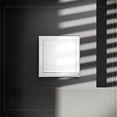 Проходной переключатель встраиваемый Voltum S70 одноклавишный с подсветкой 10А, (белый глянцевый) VLS010401 5