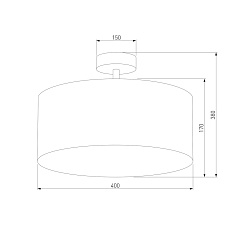 Потолочный светильник TK Lighting 4031 Rondo Beige 2