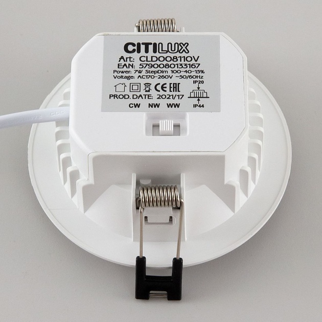 Встраиваемый светодиодный светильник Citilux Акви CLD008110V фото 3